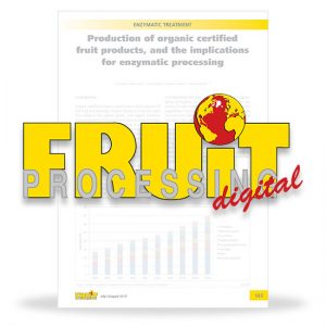 Production of organic certiﬁed fruit products, and the implications for enzymatic processing