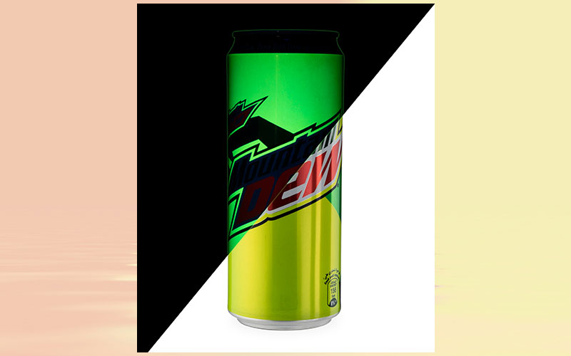 Special edition Mountain Dew cans bring neon inks tot he Middle East