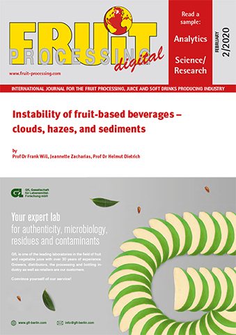 Instability of fruit-based beverages – clouds, hazes, and sediments