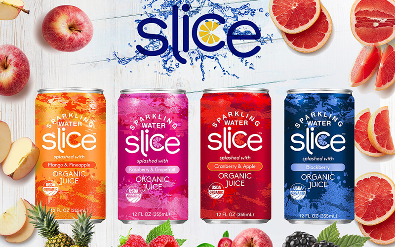 Slice delivers sparkling water splashed with organic fruit juice