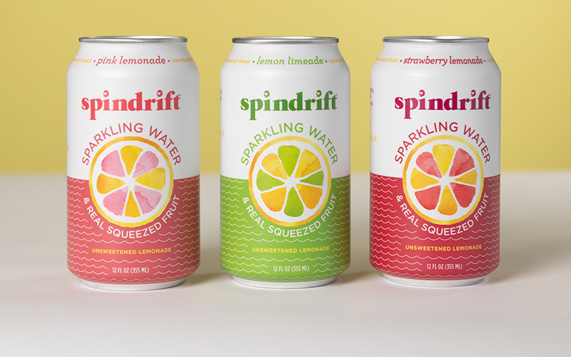 Spindrift® reimagines lemonade as an unsweetened sparkling water