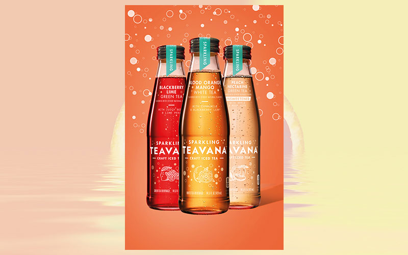 Ready-to-Drink Teavana Sparkling Craft Iced Teas now available with new flavor in the US